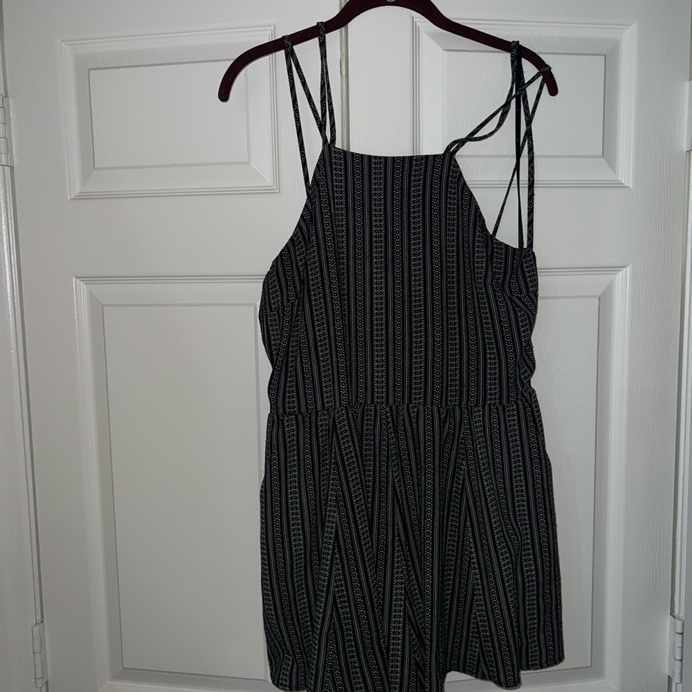 Love Riche Black and White Patterned Dress
